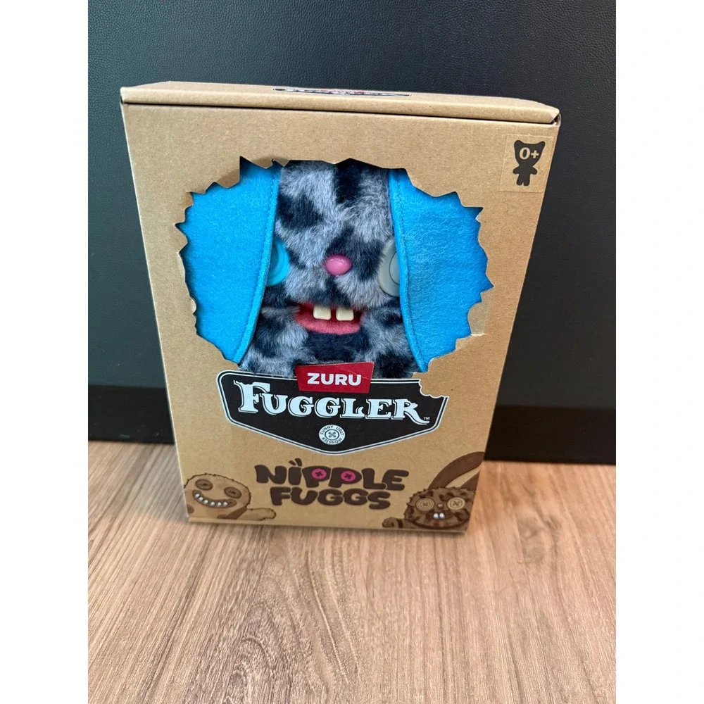 Zuru Fuggler Nipple Fuggs Rabid Rabbit Plush Grey Leopard Print Monster New Box